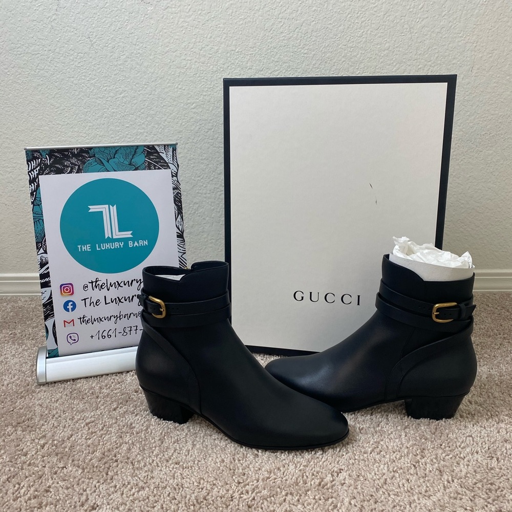 BNWT Gucci Leather Ankle Boots size 39